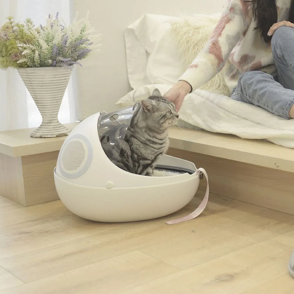 Purrpy Eggshell 2-in-1 Pet Bed & Backpack Carrier