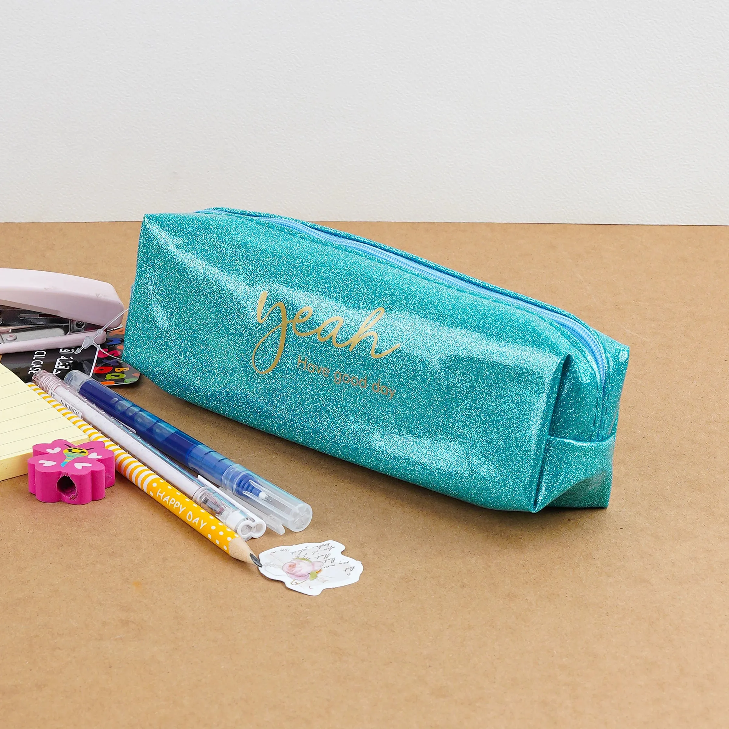 PVC Glittery Pencil Case