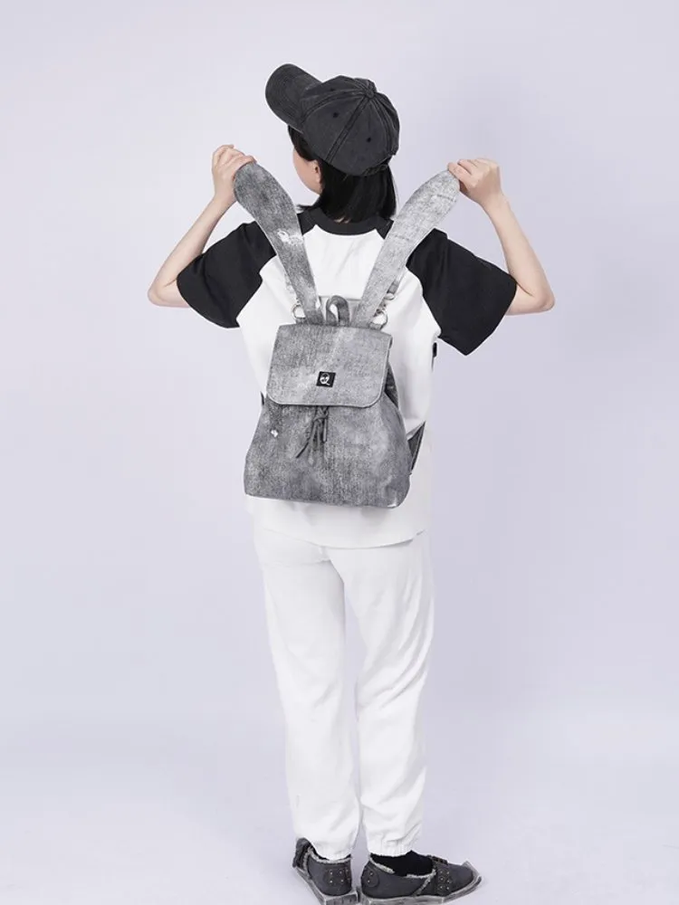 Rabbit design denim backpack【s0000001035】