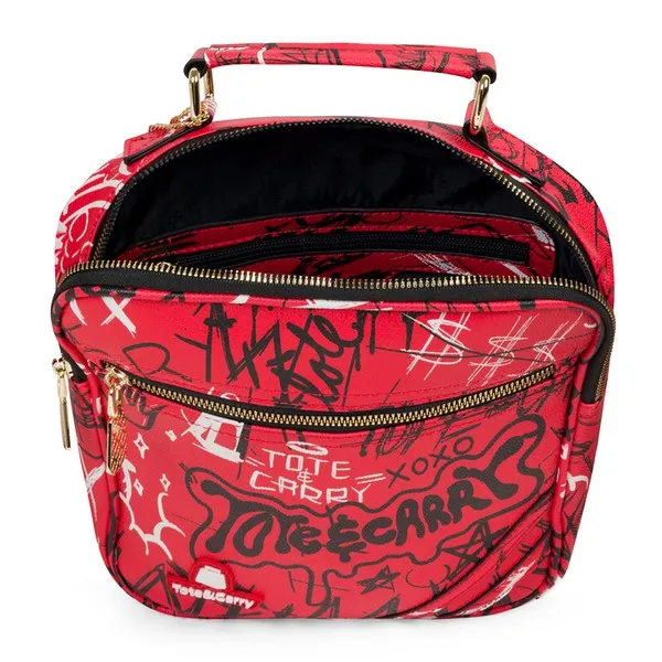 Red Graffiti Mini Messenger