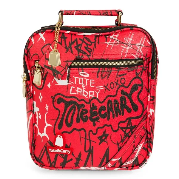 Red Graffiti Mini Messenger