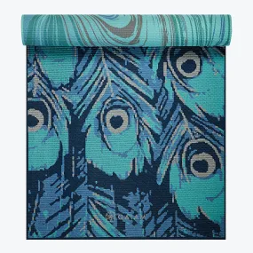 Reversible Marbled Peacock Yoga Mat (6mm)