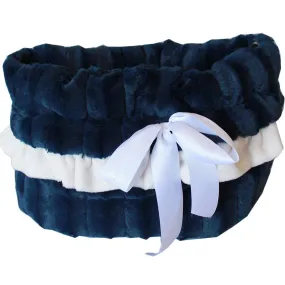 Reversible Snuggle Bug Dog Carrier Navy Blue