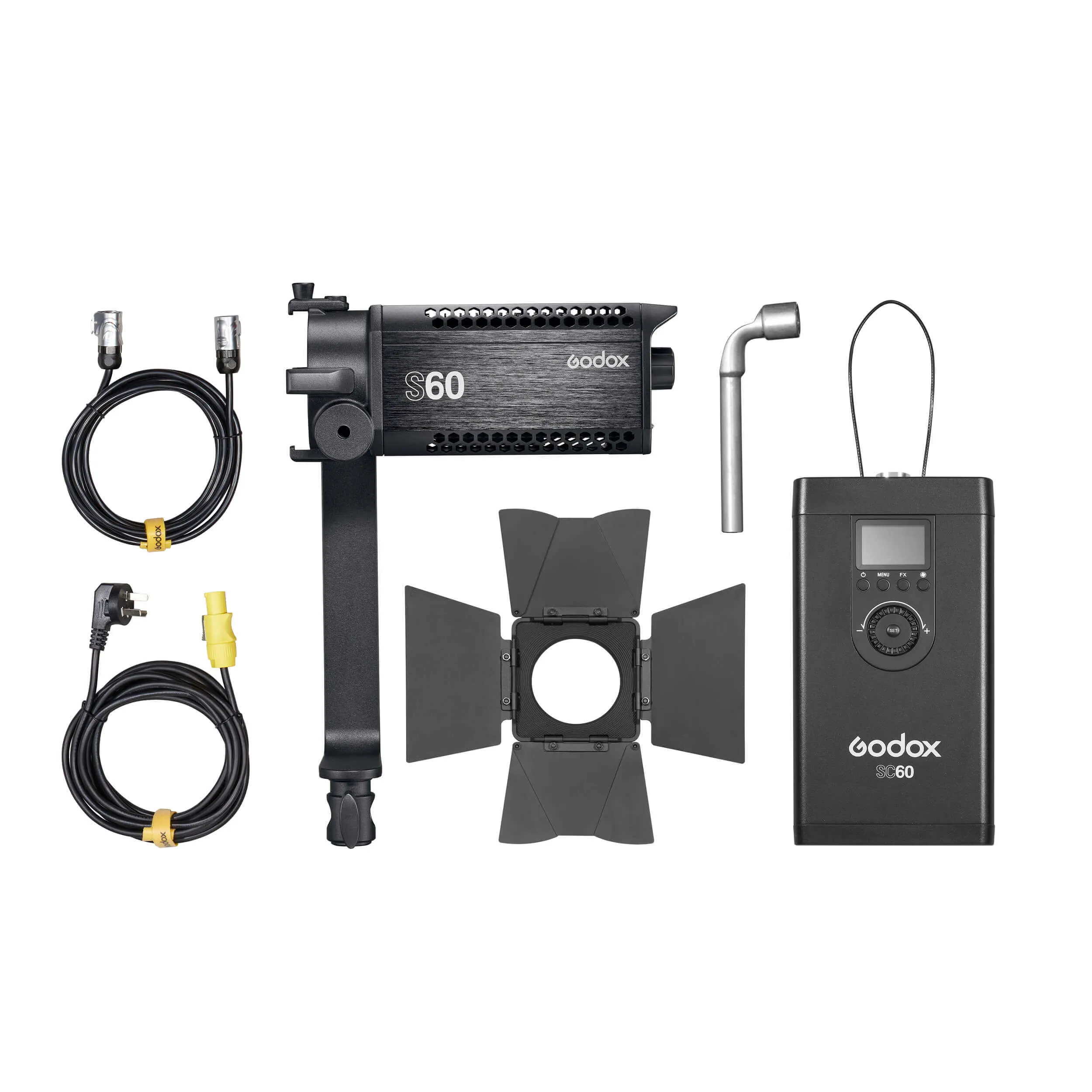 S60D 60W Daylight-Balanced Focusable LED Light Twin Kit