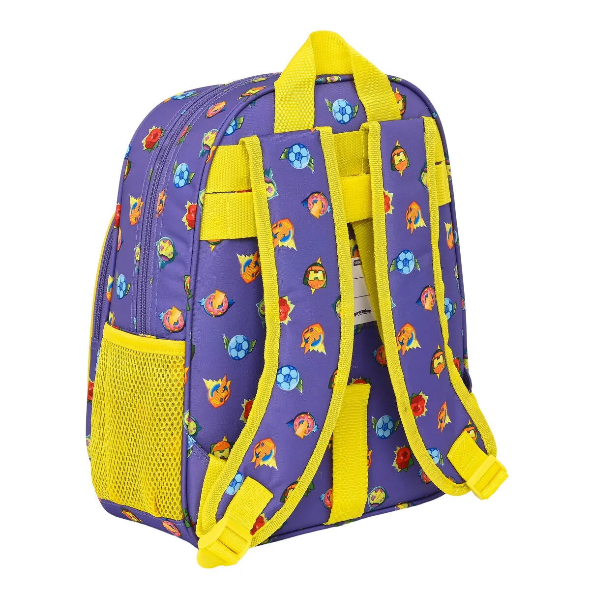 School Bag SuperThings Guardians of Kazoom Yellow Purple 27 x 33 x 10 cm