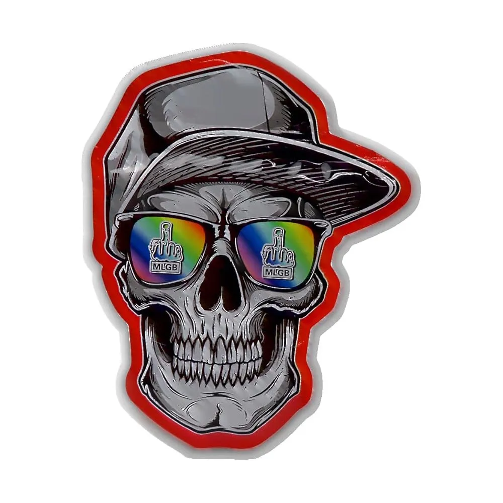 Skull Shades - Custom Shape Mylar Bags - 12 x 15cm - Pack of 8