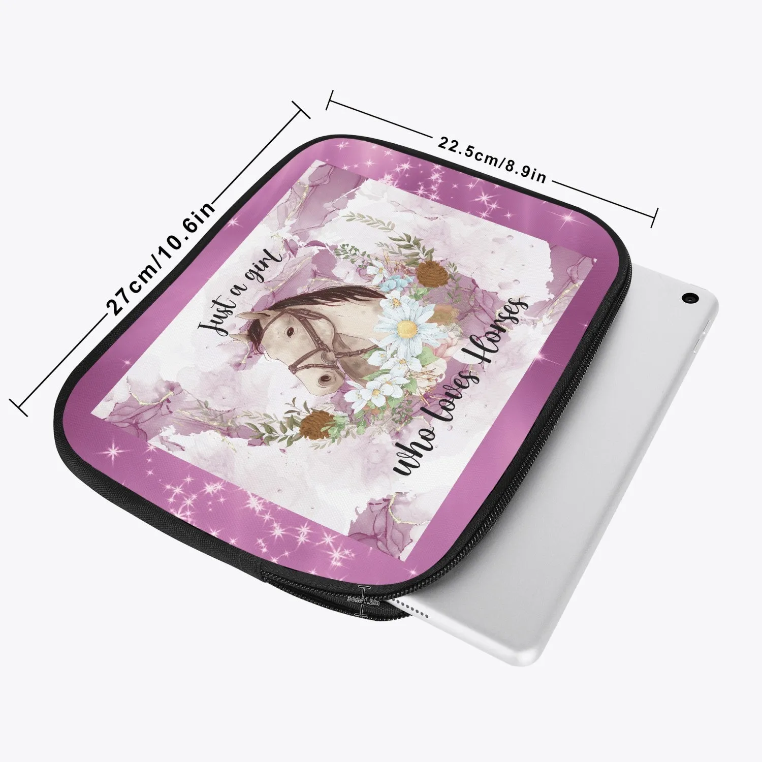 Tablet Sleeve - Just a Girl Who Loves Horses