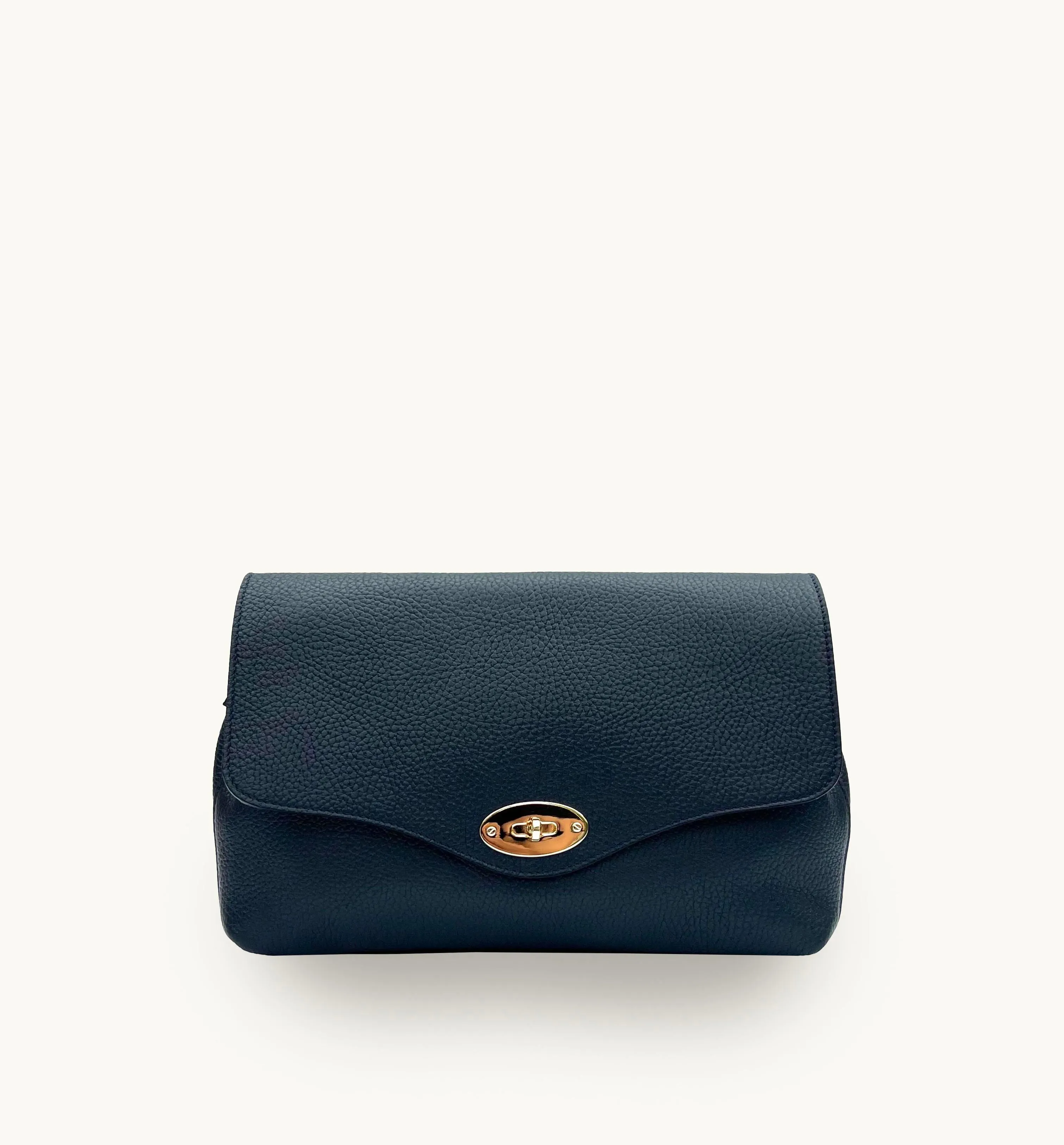 The Maddie Maxi Navy Leather Bag