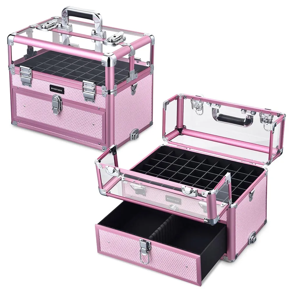 TheLAShop Rolling Makeup Case Nail Case with Drawer