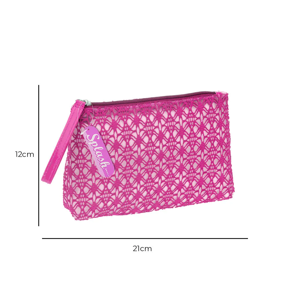 Toiletry Bag for Women - Cotton with Net