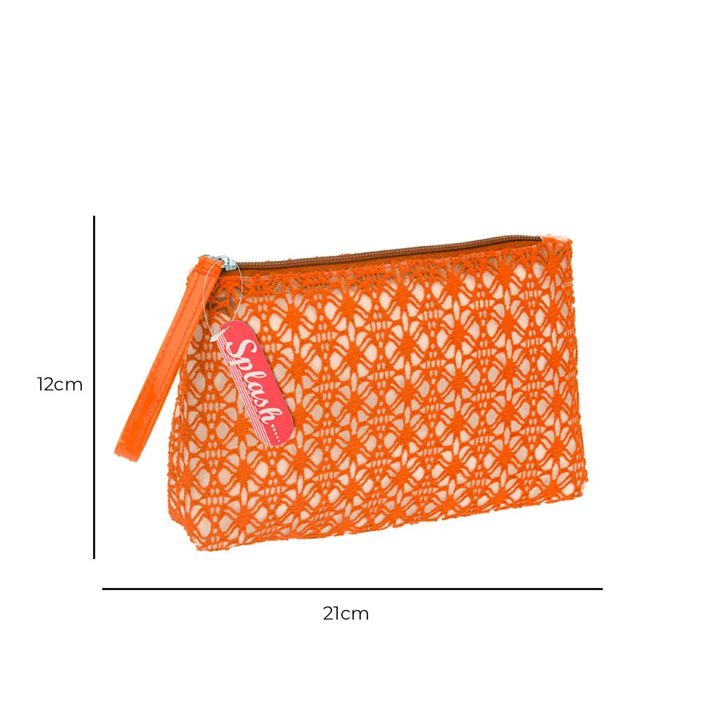 Toiletry Bag for Women - Cotton with Net