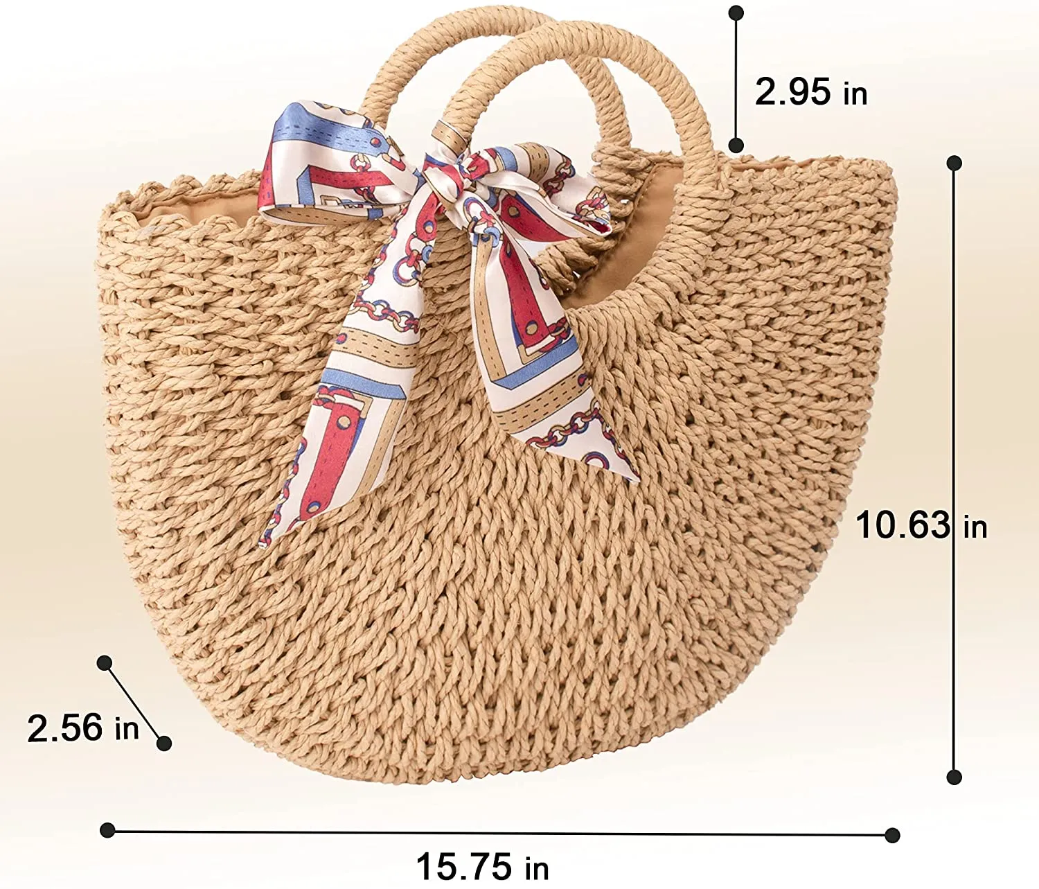 Travel Tote Purse Khaki Big Capacity Clutch Bags