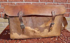 Vintage GPO/Military Brown Leather Shoulder Messenger Bag