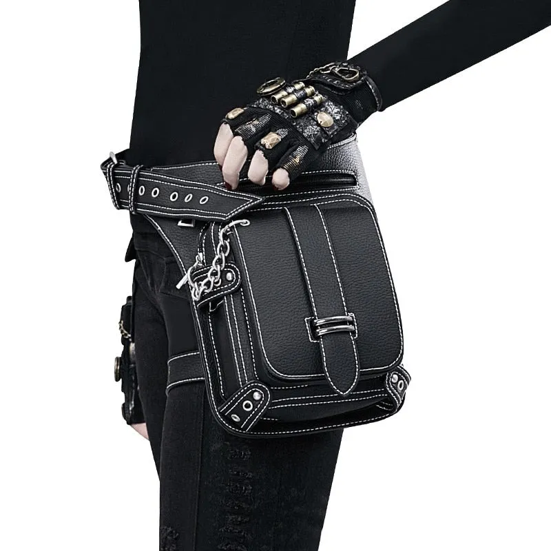 Vintage Steampunk Retro Rock Gothic Shoulder Waist Bag