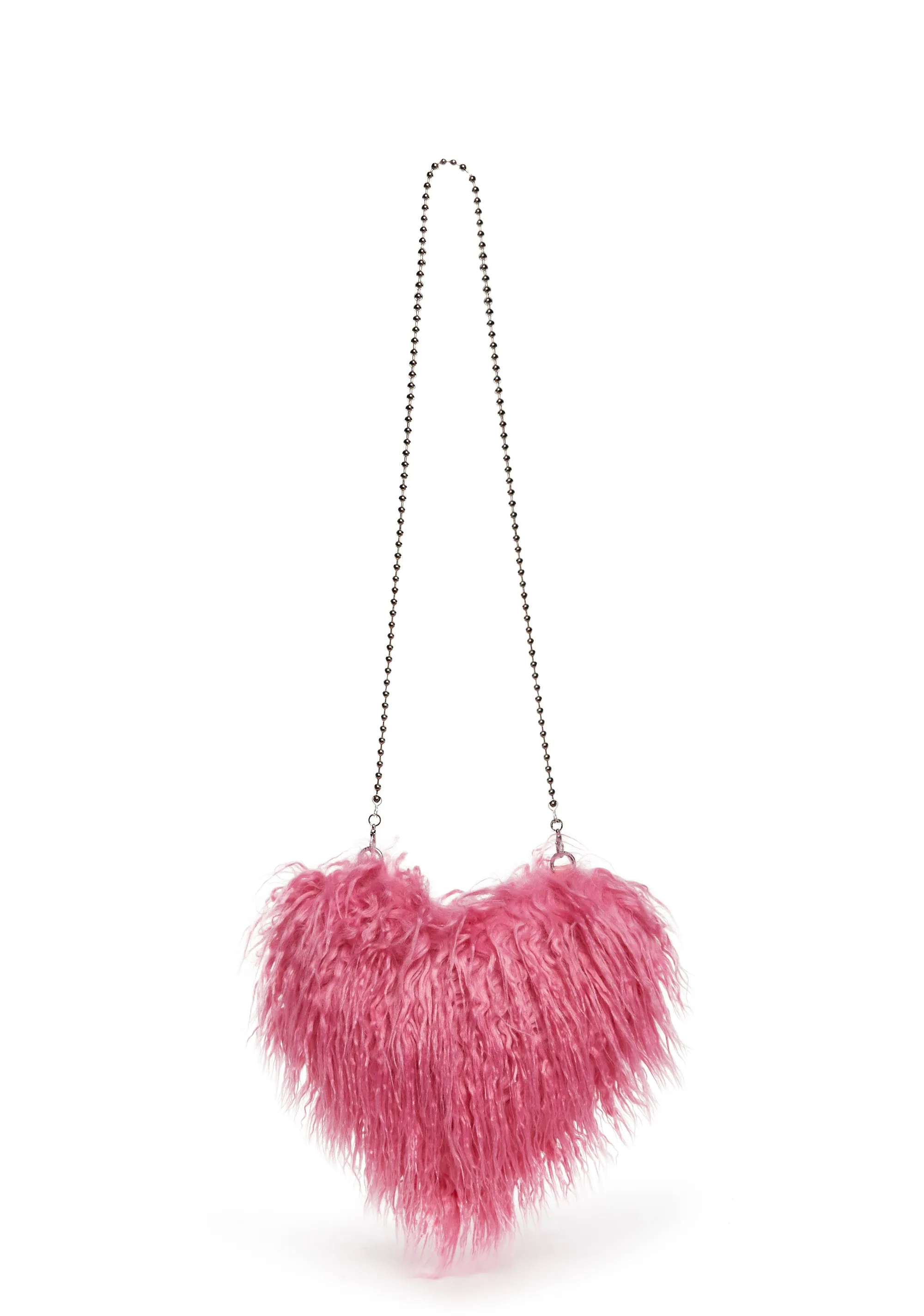 Warms My Heart Faux Fur Shoulder Bag