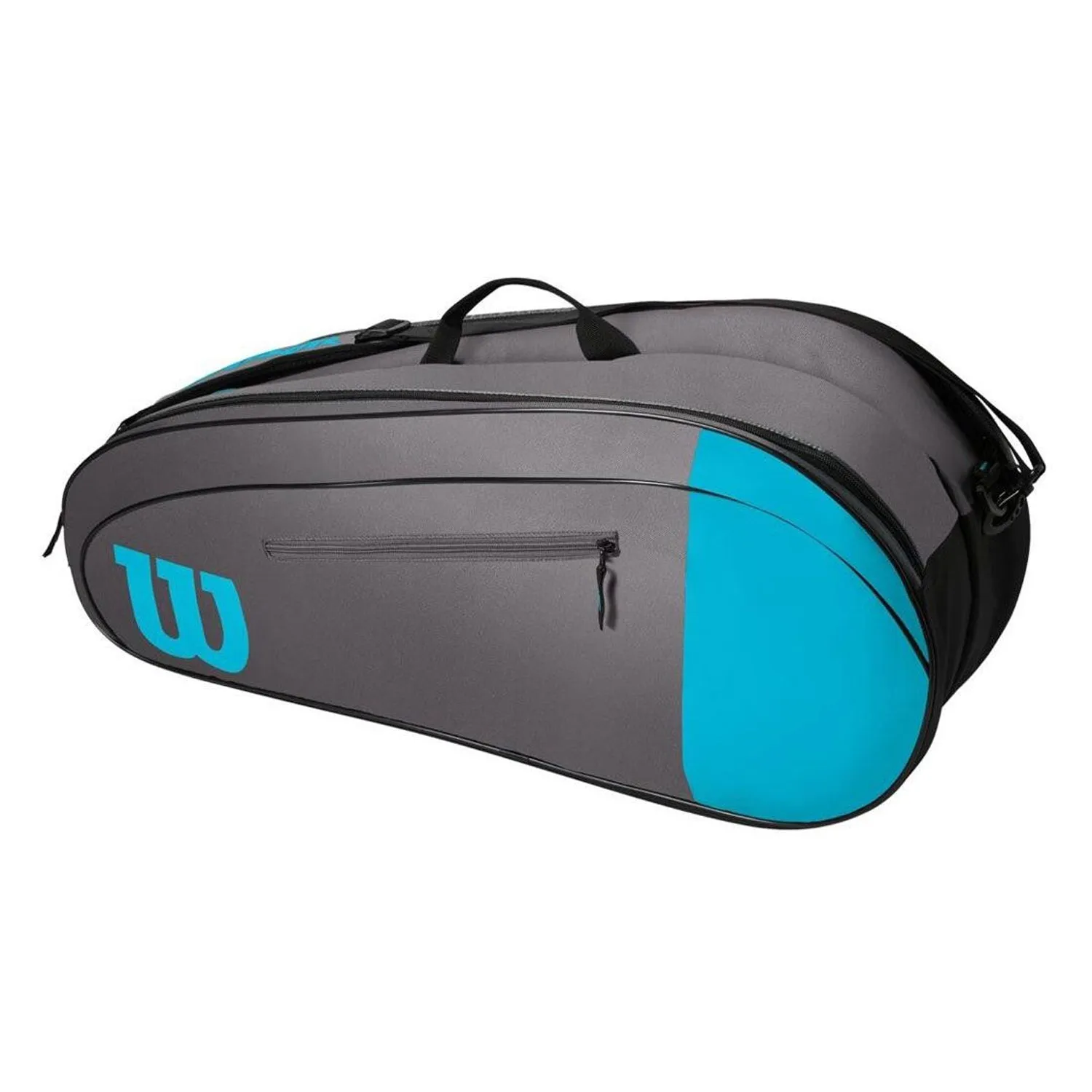 Wilson Team 6PK Tennis Racquet Bag , Blue/Grey