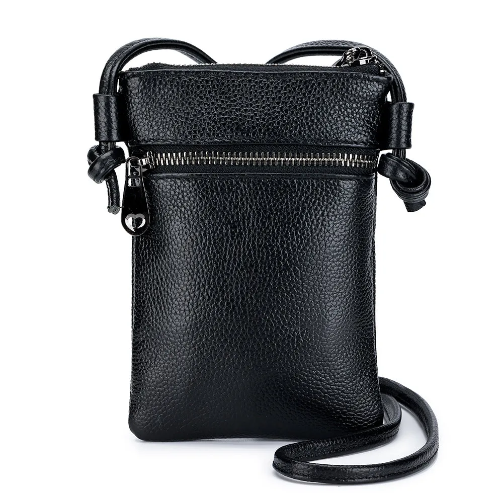 Women's genuine cowhide leather handphone bag Mirren Pouch design