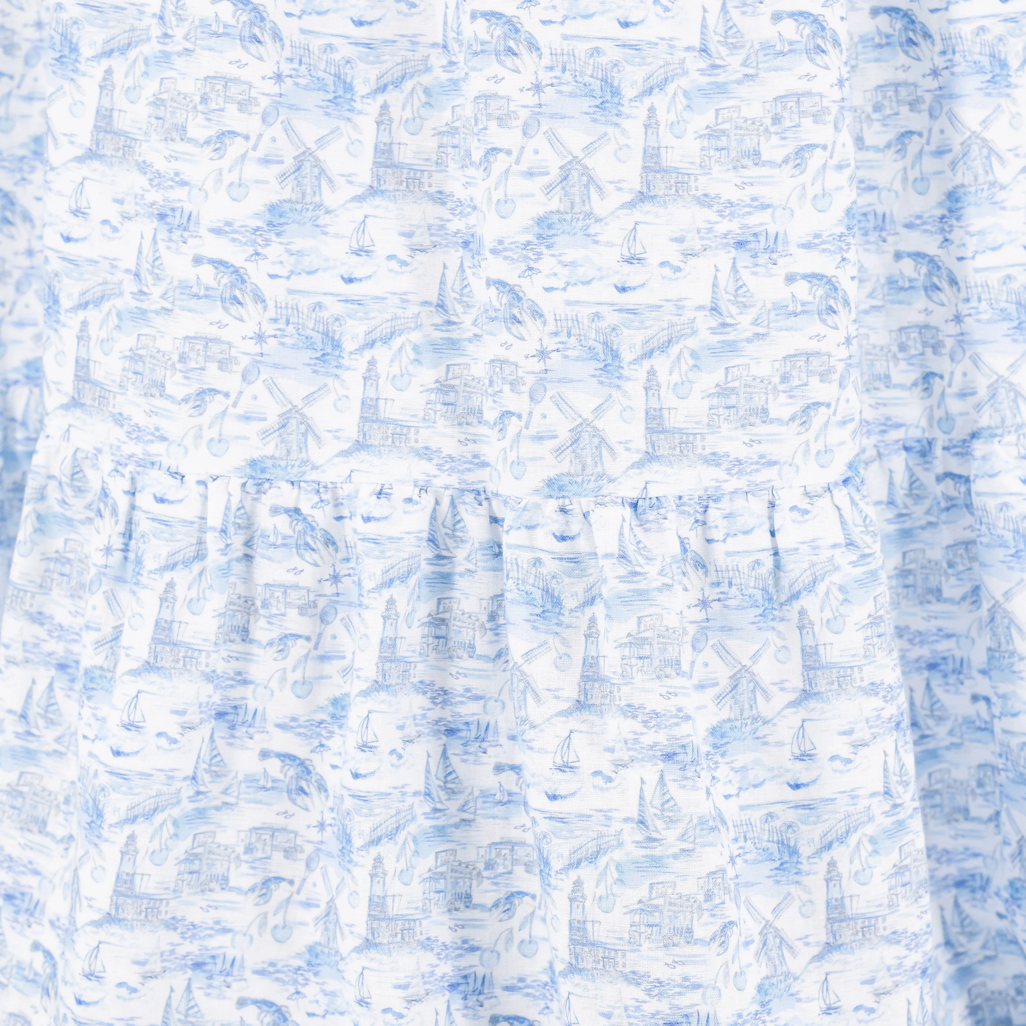 Women's Smocked Caitlin Skirt | Hamptons Print