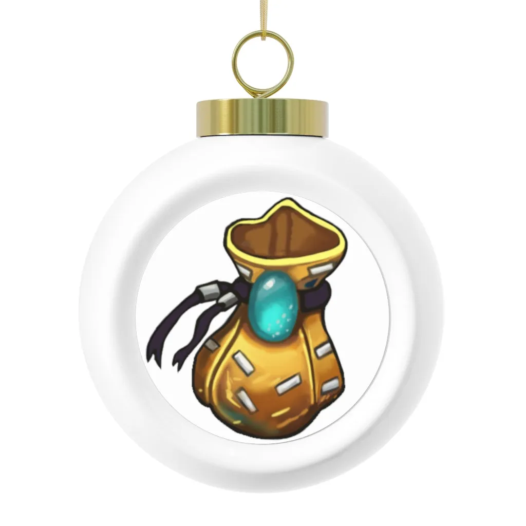 Yellow Bag Christmas Ball Ornament