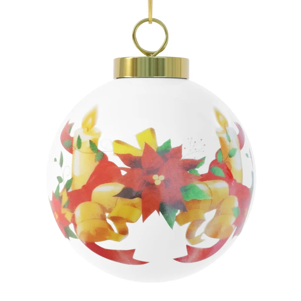 Yellow Bag Christmas Ball Ornament