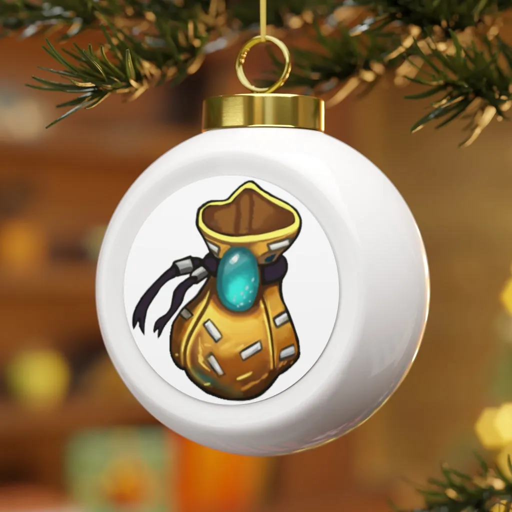 Yellow Bag Christmas Ball Ornament