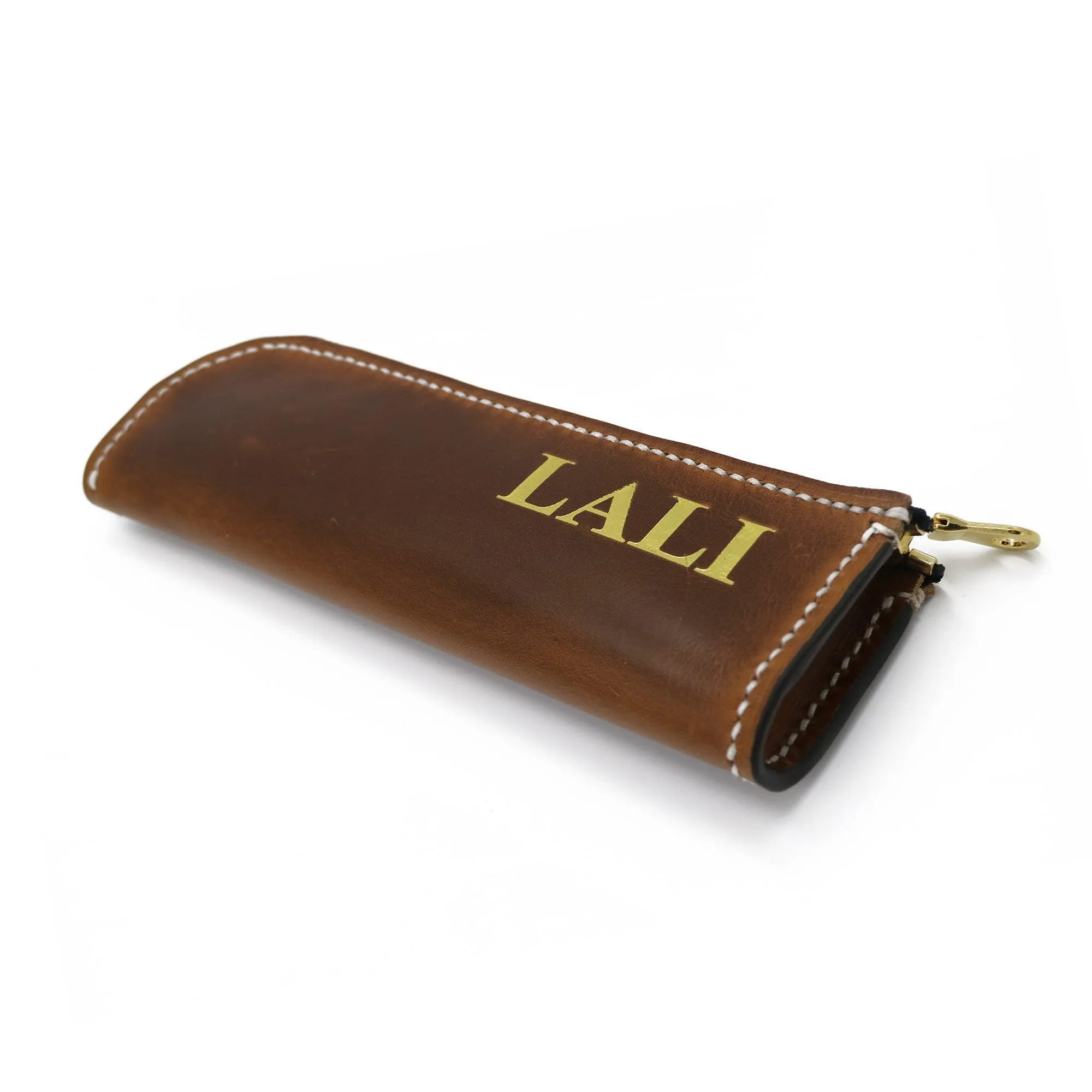 Zippered Pen and Pencil Case - Oxford Xcel Leather